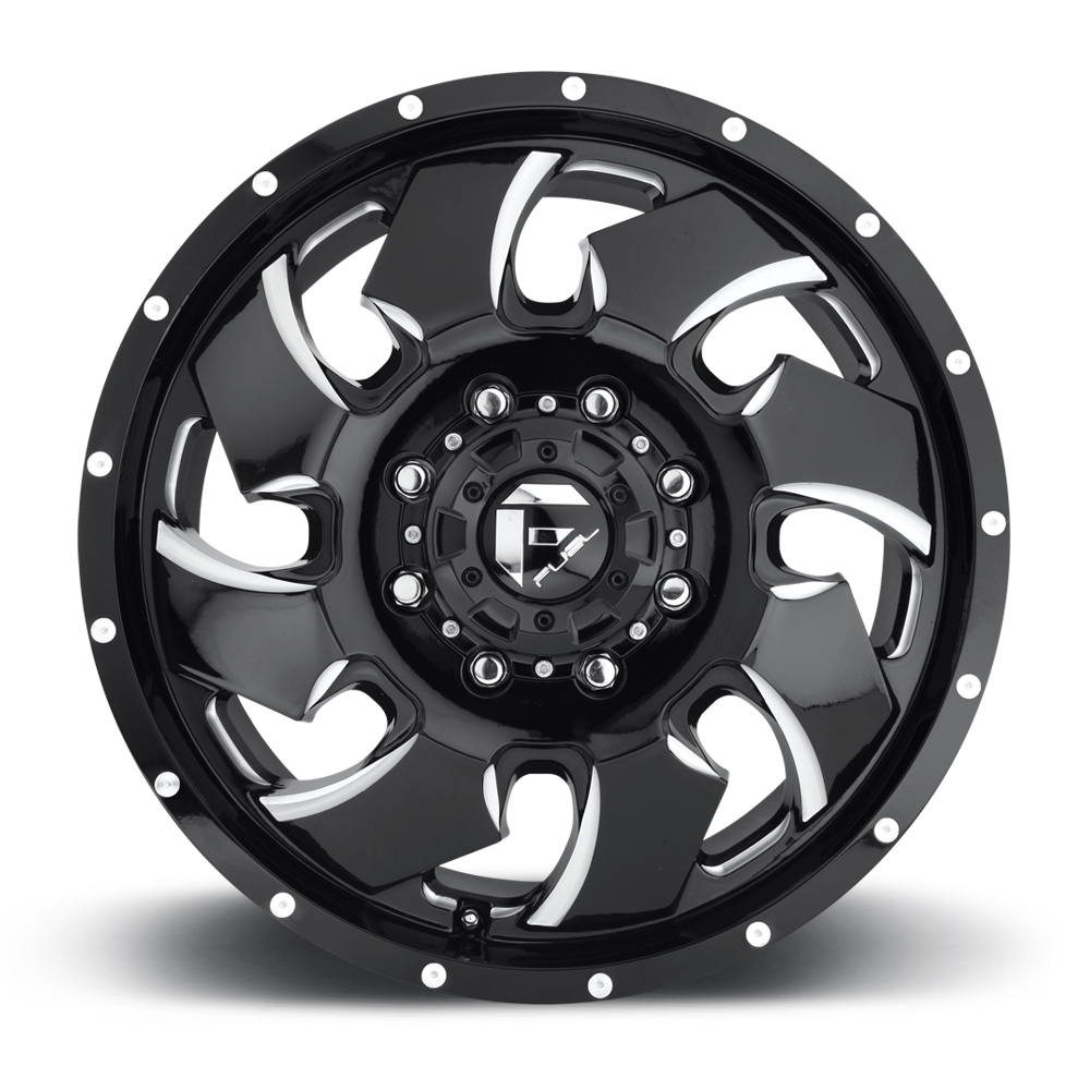 velg FUEL CLEAVER DUALLY FRONT D574 Black & Milled
