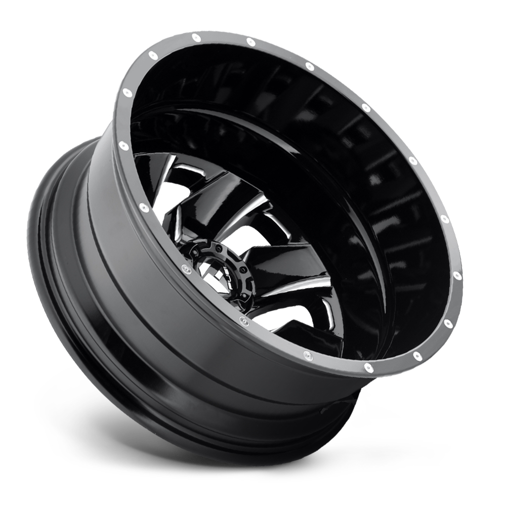 velg FUEL CLEAVER DUALLY REAR D574 Black & Milled