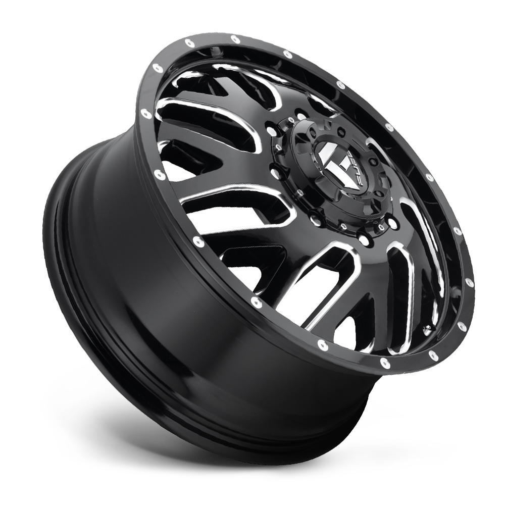 velg FUEL TRITON DUALLY FRONT D581 Gloss Black & Milled